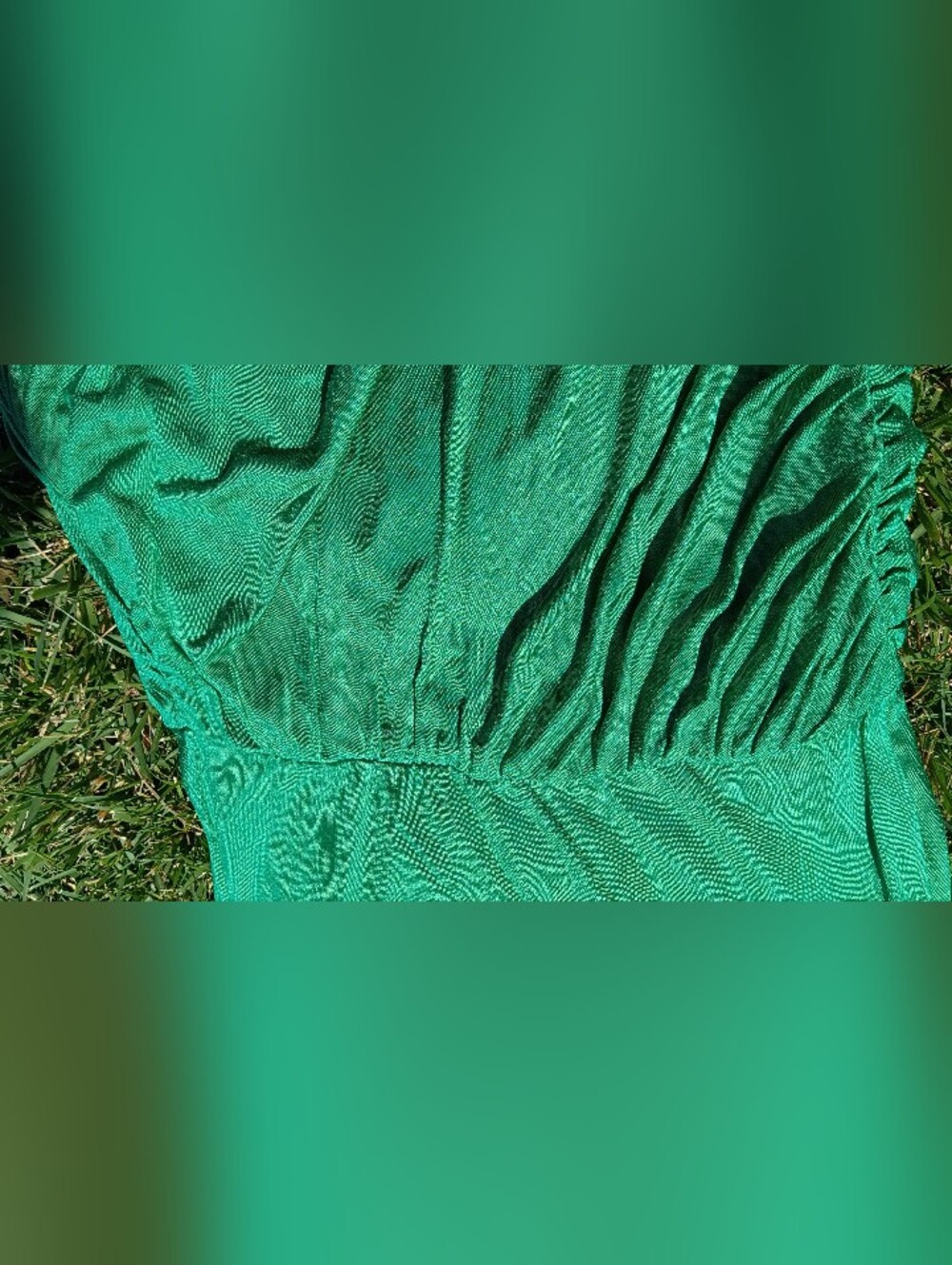 Anthropologie Goddess Drape Ruched Midi Dress S Deep V Neck Date Night Cocktail - Picture 10 of 10